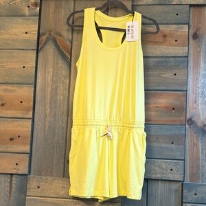 ZYIA lemon Laguna downtime  Romper NWT